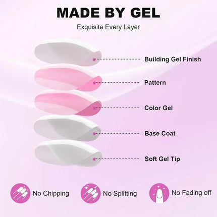 Nail Pop Studio - Black French Almond Nails - Press On Nails | Long Lasting & Reusable