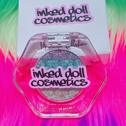 Inked Doll Cosmetics - AQUARIA “MERMAIDIA COLLECTION” PRESSED TRIPLECHROME