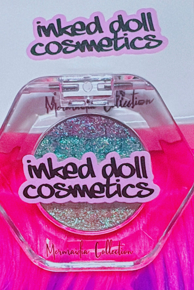 Inked Doll Cosmetics - AQUARIA “MERMAIDIA COLLECTION” PRESSED TRIPLECHROME