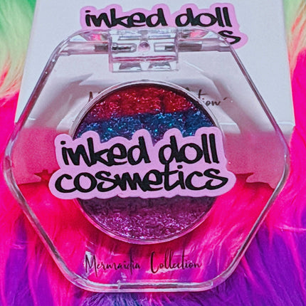 Inked Doll Cosmetics - DON’T BE SHELLOUS “MERMAIDIA COLLECTION” PRESSED TRIPLECHROME