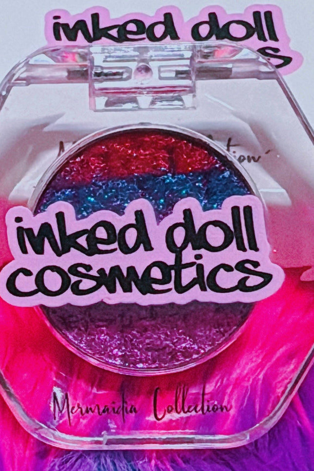 Inked Doll Cosmetics - DON’T BE SHELLOUS “MERMAIDIA COLLECTION” PRESSED TRIPLECHROME