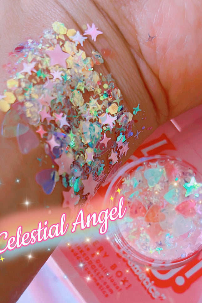 Inked Doll Cosmetics - CELESTIAL ANGEL MERMAID JELLY (FACE/BODY/HAIR) GLITTER GEL
