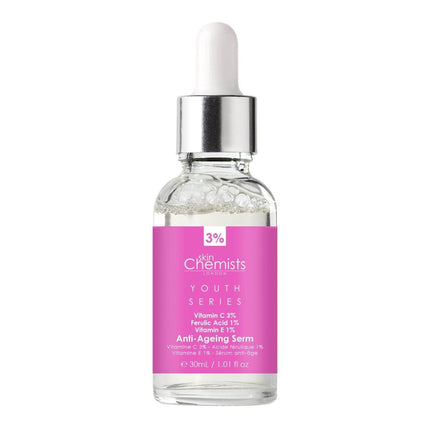 skinChemists US - Anti-Ageing Serum Vitamin C 3%, Ferulic Acid 1%, Vitamin E 1% 30ml