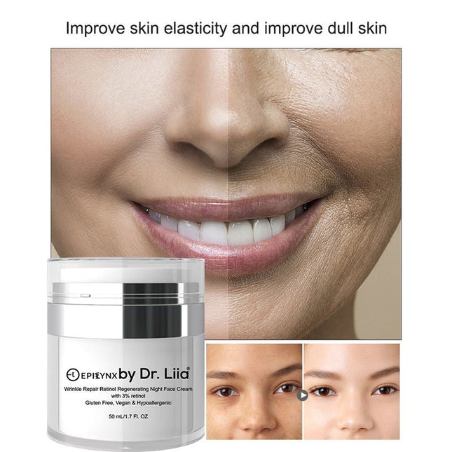 EpiLynx - Wrinkle Repair Retinol Regenerating Night Face Cream with 3% Retinol