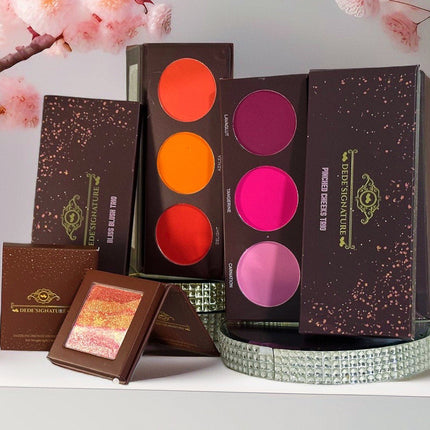 Dede's Signature - ‘BLUSH & GLOW’ - 2 BLUSH PALETTES + BRONZE HIGHLIGHTER
