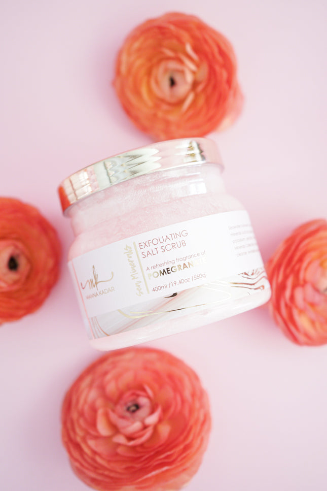 Manna Kadar Cosmetics - Renewing Salt Scrub - Pomegranate