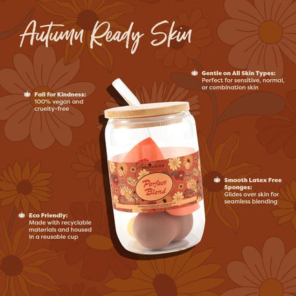 Profusion Cosmetics - Pumpkin Spice | Perfect Blend Sponge Set & Reusable Cup