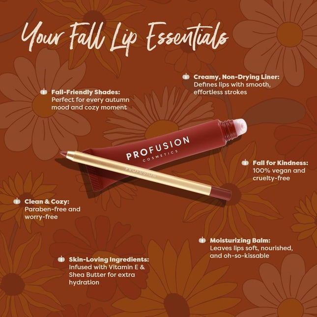 Profusion Cosmetics - Pumpkin Spice | Cashmere Lips Lip Liner & Balm Duo