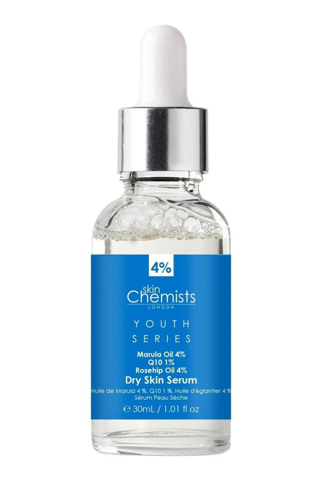 skinChemists US - Dry Skin Serum Marulua Oil 4%, Q10 1%, Rosehip Oil 4% 30ml