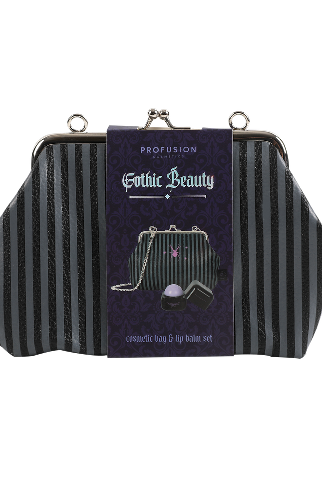 Profusion Cosmetics - Gothic Beauty-Cosmetic Bag & Lip Balm Set