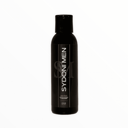 Sydoni - AHA/BHA EXFOLIATING FACIAL CLEANSER FOR MEN with SWEET ORANGE ESSENTIAL OIL 120ml 4 fl. oz.
