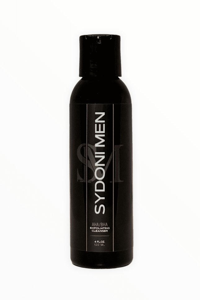 Sydoni - AHA/BHA EXFOLIATING FACIAL CLEANSER FOR MEN with SWEET ORANGE ESSENTIAL OIL 120ml 4 fl. oz.