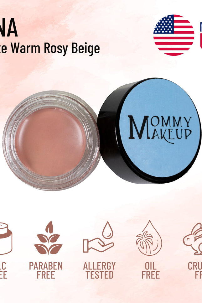 Mommy Makeup - Anna Any Wear Creme - A Waterproof Multi-tasking creme to powder product for eyes, cheeks & lips. Can be worn anywhere