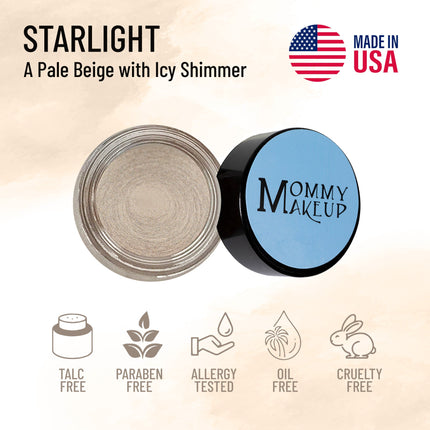 Mommy Makeup - Starlight Any Wear Creme - A Waterproof Multi-tasking creme to powder product for eyes, cheeks & lips. Can be worn anywhere