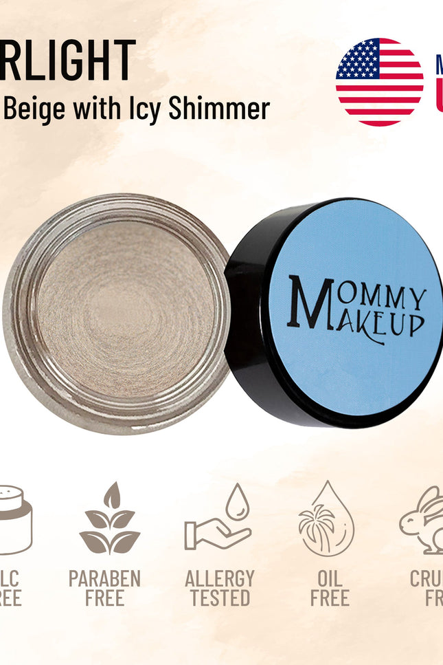 Mommy Makeup - Starlight Any Wear Creme - A Waterproof Multi-tasking creme to powder product for eyes, cheeks & lips. Can be worn anywhere