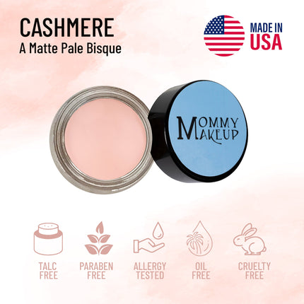 Mommy Makeup - Cashmere Any Wear Creme - A Waterproof Multi-tasking creme to powder product for eyes, cheeks & lips. Can be worn anywhere