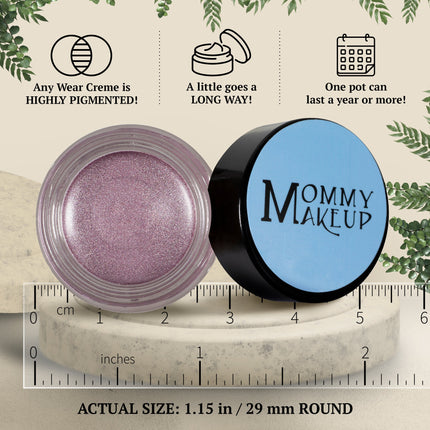 Mommy Makeup - Elsa Any Wear Creme - A Waterproof Multi-tasking creme to powder product for eyes, cheeks & lips. Can be worn anywhere