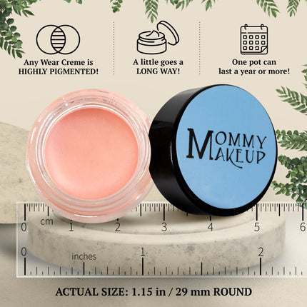 Mommy Makeup - Duchess Any Wear Creme - A Waterproof Multi-tasking creme to powder product for eyes, cheeks & lips. Can be worn anywhere