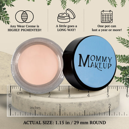 Mommy Makeup - Brighten Up Any Wear Creme - A Waterproof Multi-tasking creme to powder product for eyes, cheeks & lips. Can be worn anywhere