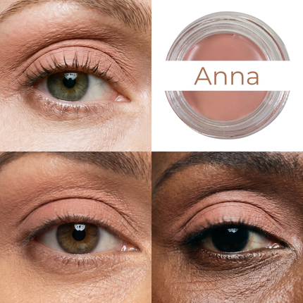Mommy Makeup - Anna Any Wear Creme - A Waterproof Multi-tasking creme to powder product for eyes, cheeks & lips. Can be worn anywhere