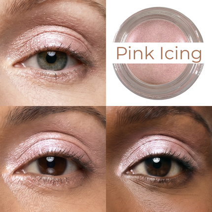 Mommy Makeup - Pink Icing Any Wear Creme - A Waterproof Multi-tasking creme to powder product for eyes, cheeks & lips. Can be worn anywhere