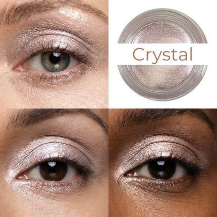 Mommy Makeup - Crystal Any Wear Creme - A Waterproof Multi-tasking creme to powder product for eyes, cheeks & lips. Can be worn anywhere