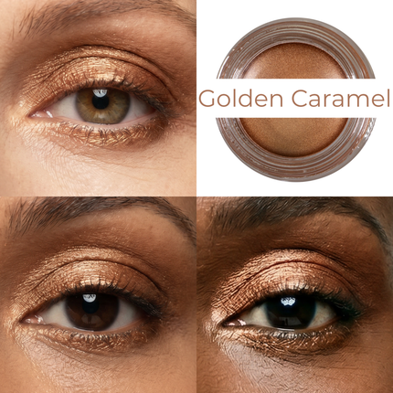 Mommy Makeup - Golden Caramel Any Wear Creme - A Waterproof Multi-tasking creme to powder product for eyes, cheeks & lips. Can be worn anywhere