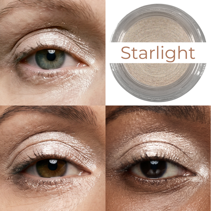 Mommy Makeup - Starlight Any Wear Creme - A Waterproof Multi-tasking creme to powder product for eyes, cheeks & lips. Can be worn anywhere