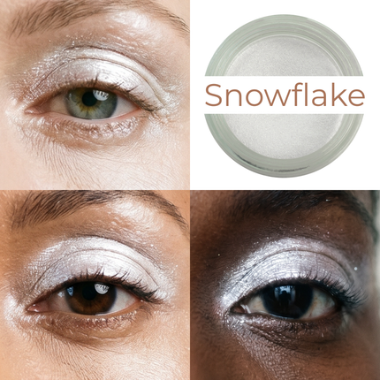 Mommy Makeup - Snowflake Any Wear Creme - A Waterproof Multi-tasking creme to powder product for eyes, cheeks & lips. Can be worn anywhere