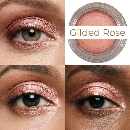 Mommy Makeup - Gilded Rose Any Wear Creme - A Waterproof Multi-tasking creme to powder product for eyes, cheeks & lips. Can be worn anywhere