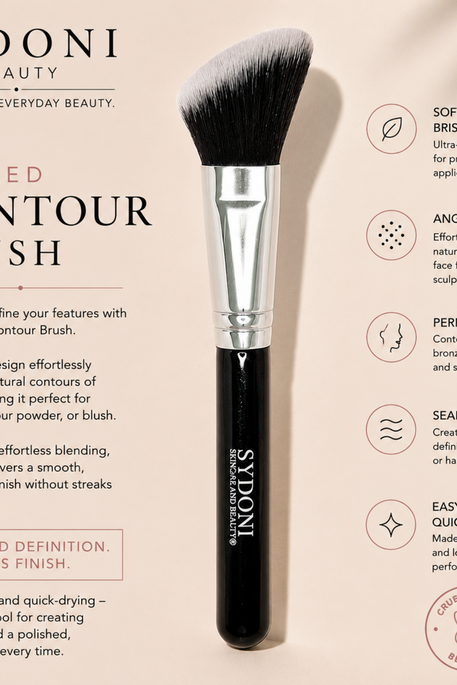 Sydoni - MOST LOVED!  ANGELED CONTOUR BRUSH (SYNTHETIC HAIR)