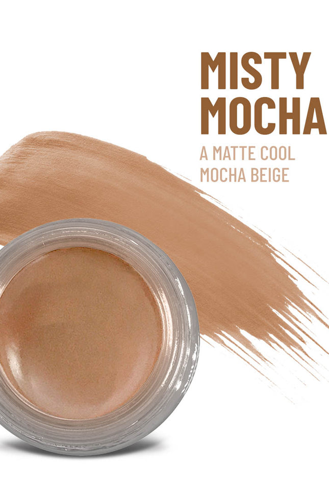 Mommy Makeup - Misty Mocha Any Wear Creme - A Waterproof Multi-tasking creme to powder product for eyes, cheeks & lips. Can be worn anywhere