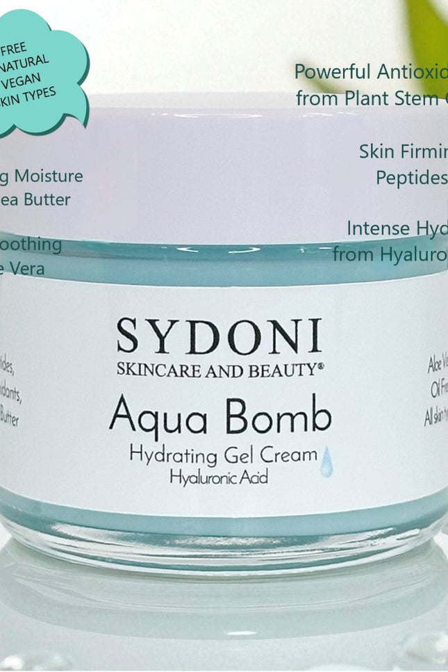 Sydoni - MOST LOVED! AQUA BOMB HYDRATING GEL CREAM with HYALURONIC ACID AND PEPTIDES 1.7 fl. oz.