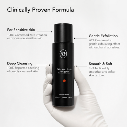 Celemi Cosmetics - Skindeep Purity powder cleanser for face and neck