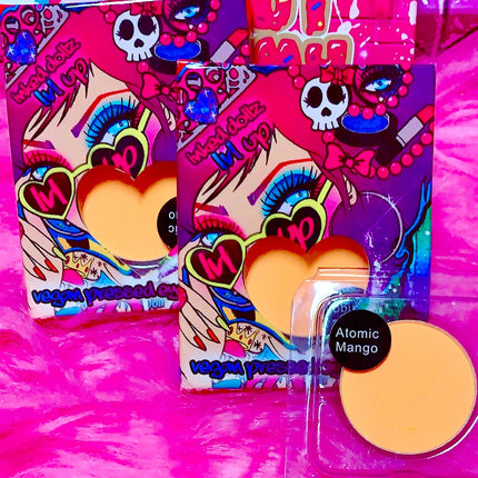 Inked Doll Cosmetics - *UV* ATOMIC MANGO! (Bright Mango) PRESSED EYESHADOW SINGLE