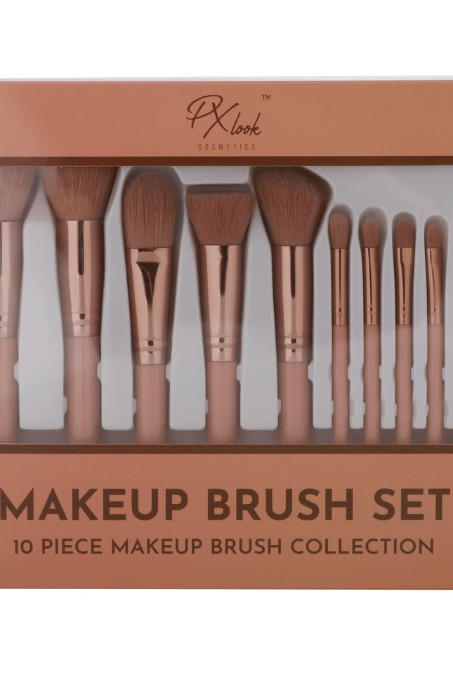 Prolux Cosmetics - Makeup Brush Set - 10 Piece Makeup Brush Collection