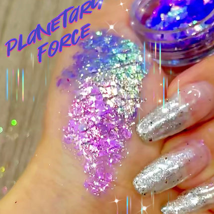 Inked Doll Cosmetics - PLANETARY FORCE “Galactal Goddess” Gel Flakes
