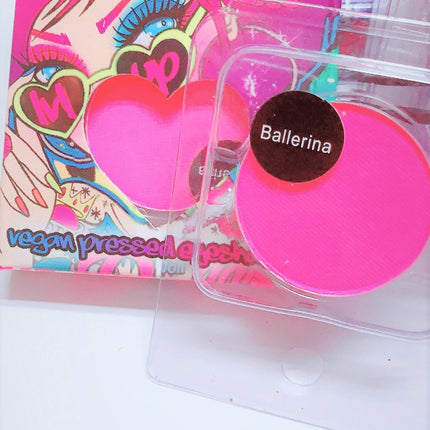 Inked Doll Cosmetics - *UV* BALLERINA!  (Medium Pink) PRESSED EYESHADOW SINGLE