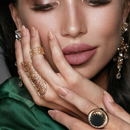 Bonmuz - Golden Prosperity | Soft & Durable Press-On Nails