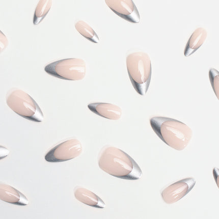 Bonmuz - Tipped in Reflection | Soft & Durable Press-On Nails