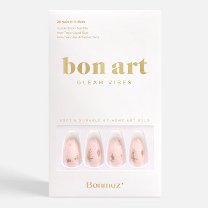Bonmuz - Hushed Shimmer | Soft & Durable Press-On Nails