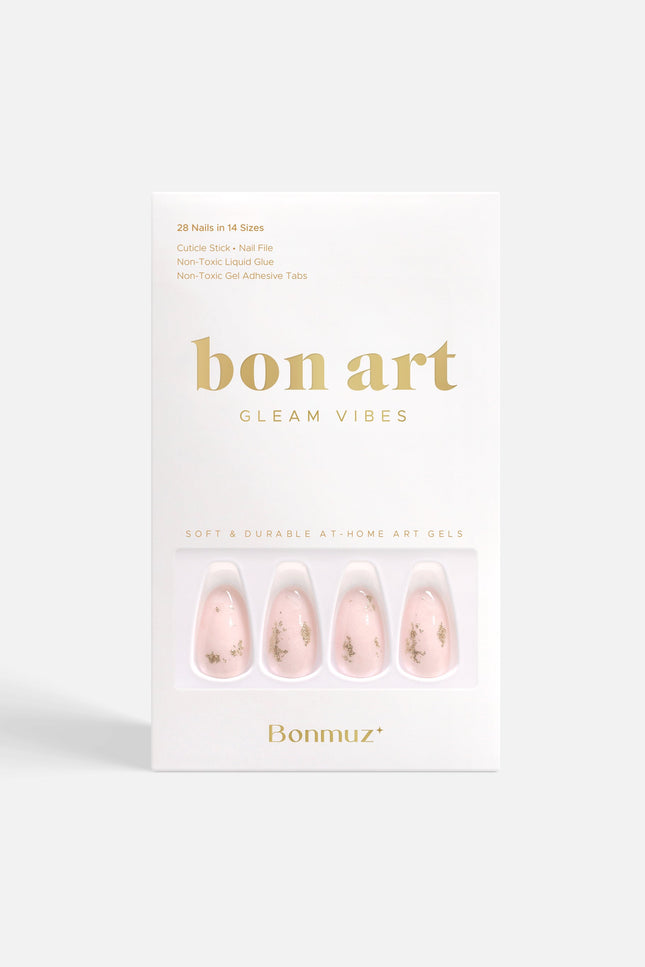 Bonmuz - Hushed Shimmer | Soft & Durable Press-On Nails