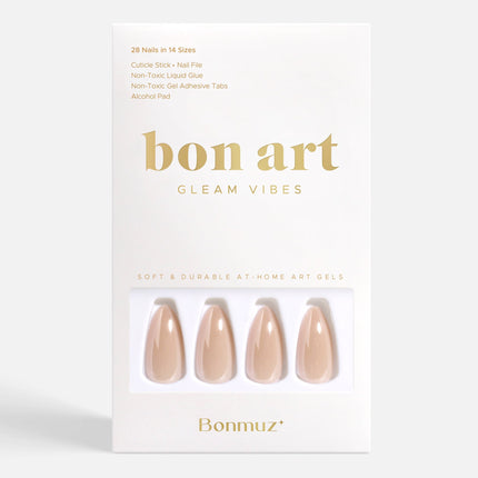 Bonmuz - Vanilla Sugar Pop | Soft & Durable Press-On Nails