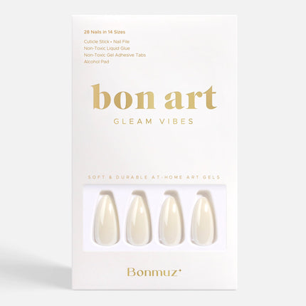 Bonmuz - Milk Sugar Pop | Soft & Durable Press-On Nails