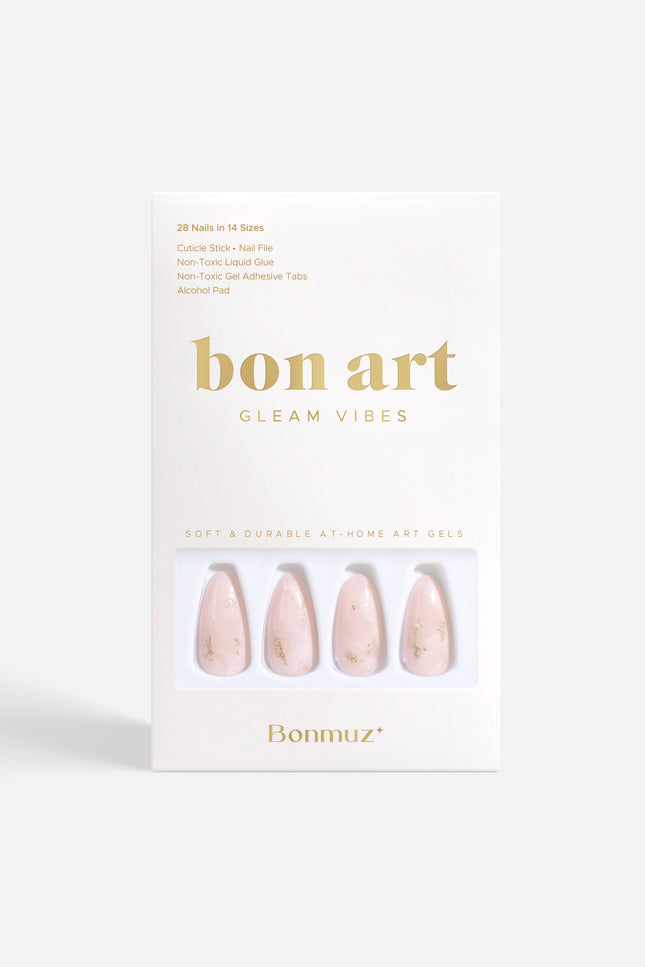 Bonmuz - Hushed Shimmer | Soft & Durable Press-On Nails