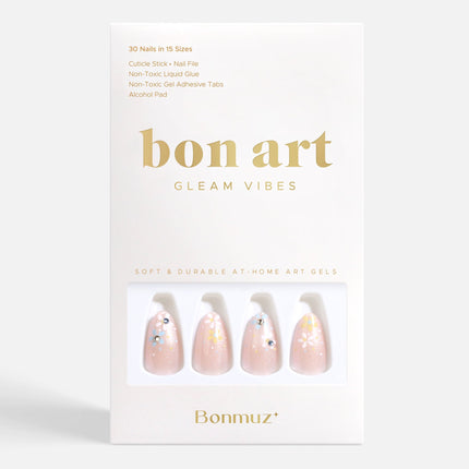 Bonmuz - Cloudy Halo | Soft & Durable Press-On Nails