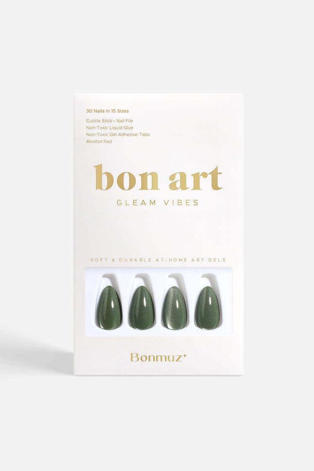 Bonmuz - Sage Quartz | Soft & Durable Press-On Nails