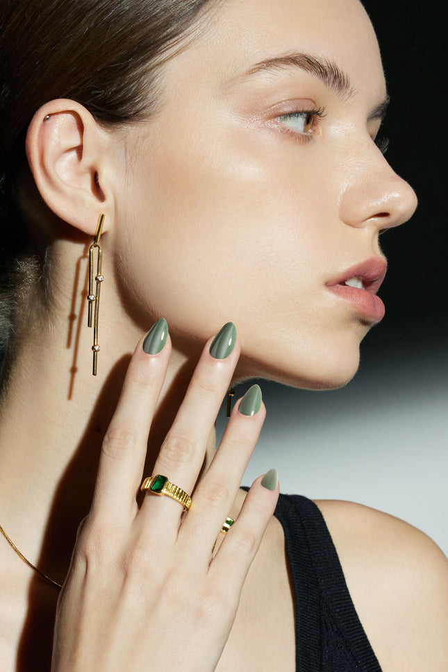 Bonmuz - Sage Quartz | Soft & Durable Press-On Nails