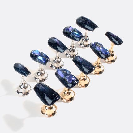 Bonmuz - Sapphire Stardust | Pro Handmade Gel Nails