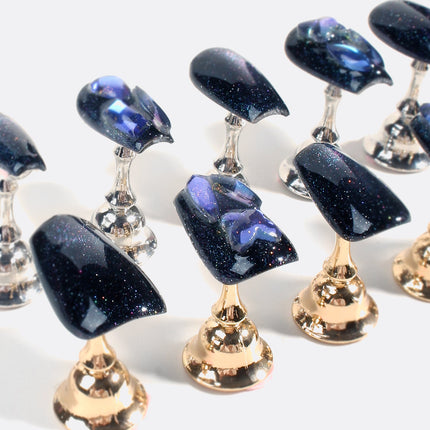 Bonmuz - Sapphire Stardust | Pro Handmade Gel Nails